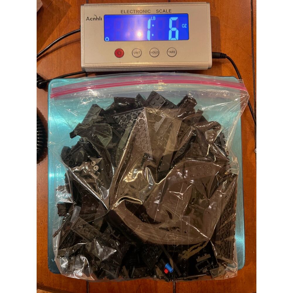 All Black Lego Pieces 1 bag = 1 lb. 6 oz.